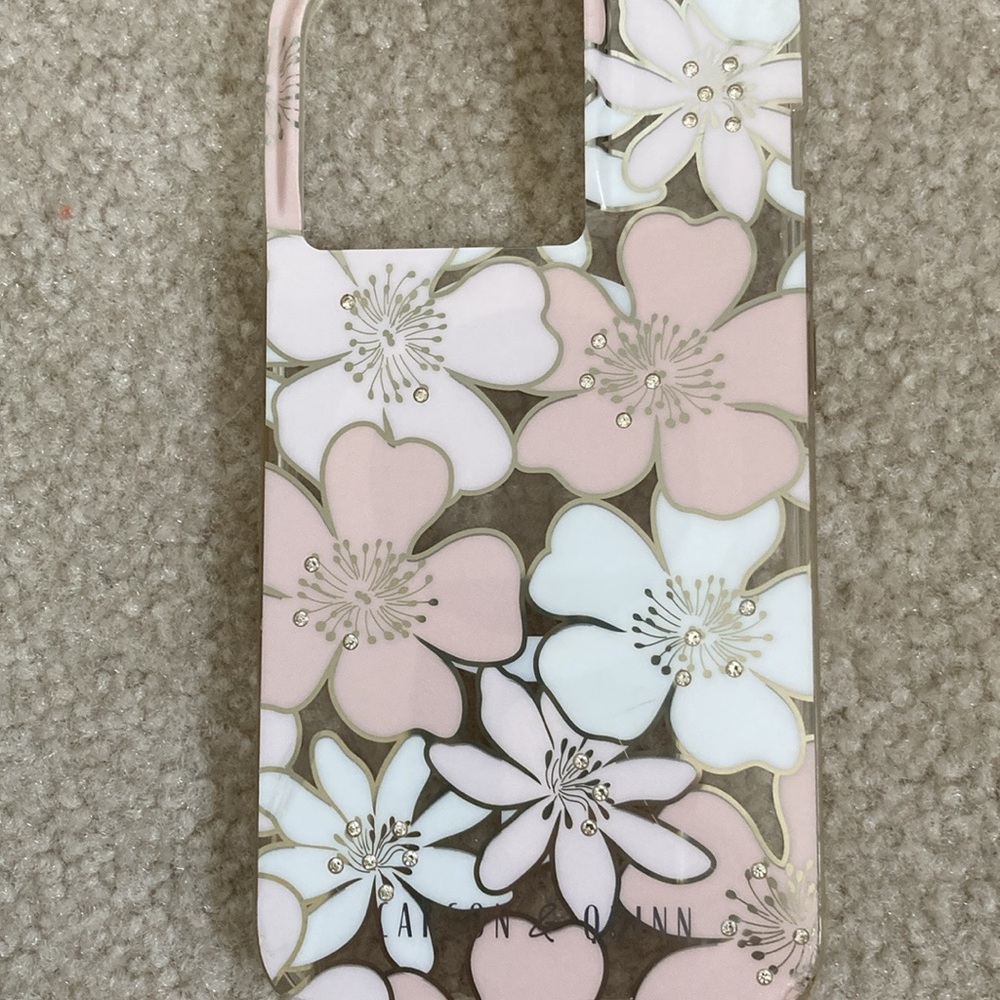 Kate Spade Pink and White Floral Phone Case
